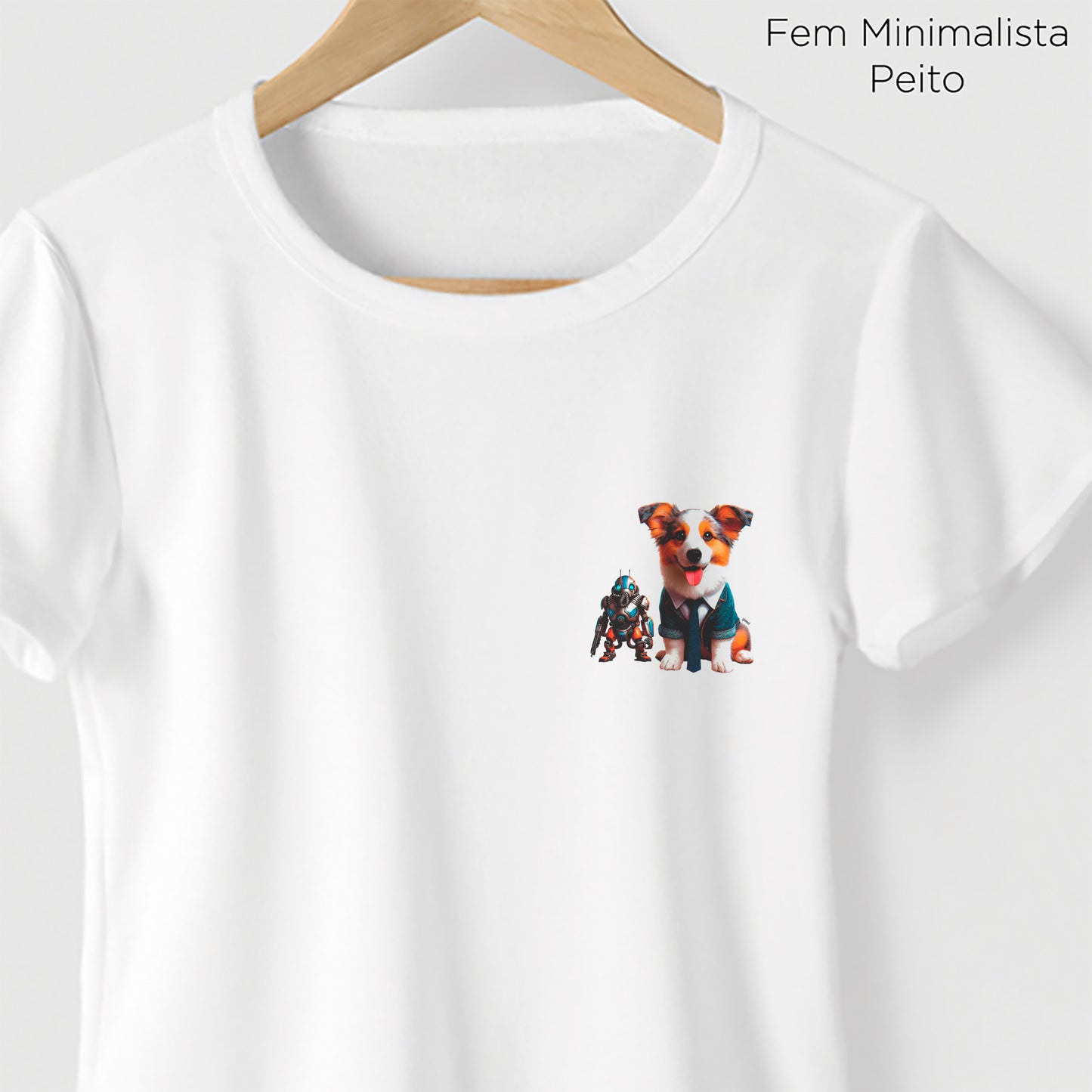 Camiseta Algoodão Branco - cód 10095