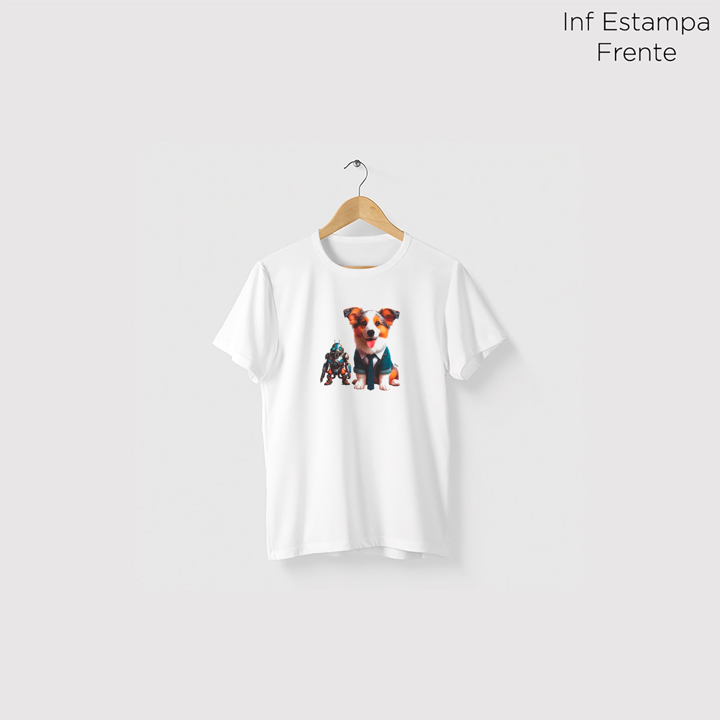 Camiseta Algoodão Branco - cód 10095