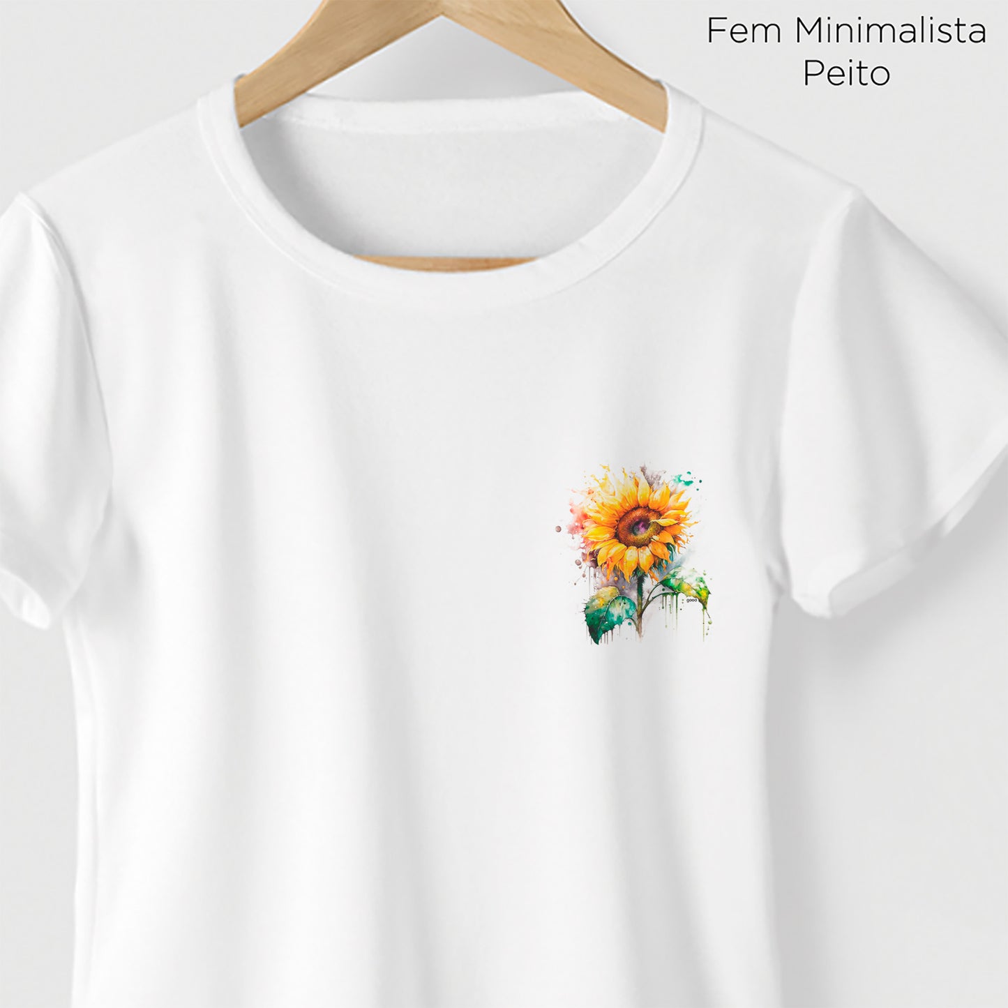 Camiseta Algoodão Branco - cód 10097