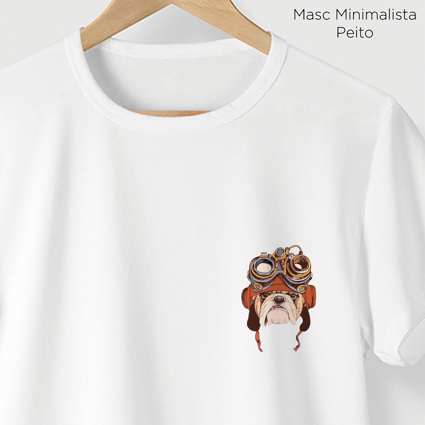 Camiseta Algoodão Branco - cód 10098