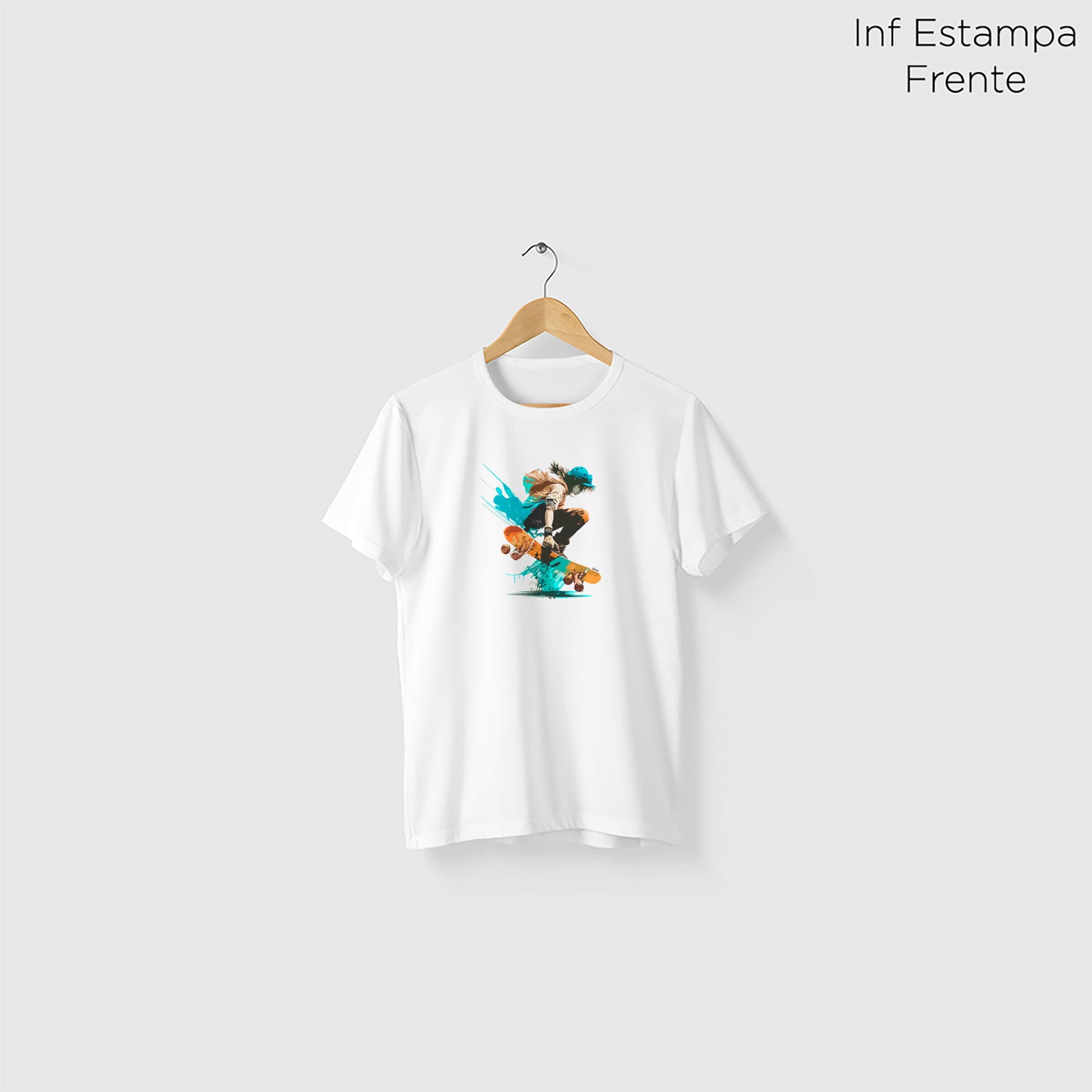 Camiseta Algoodão Branco - cód 10099