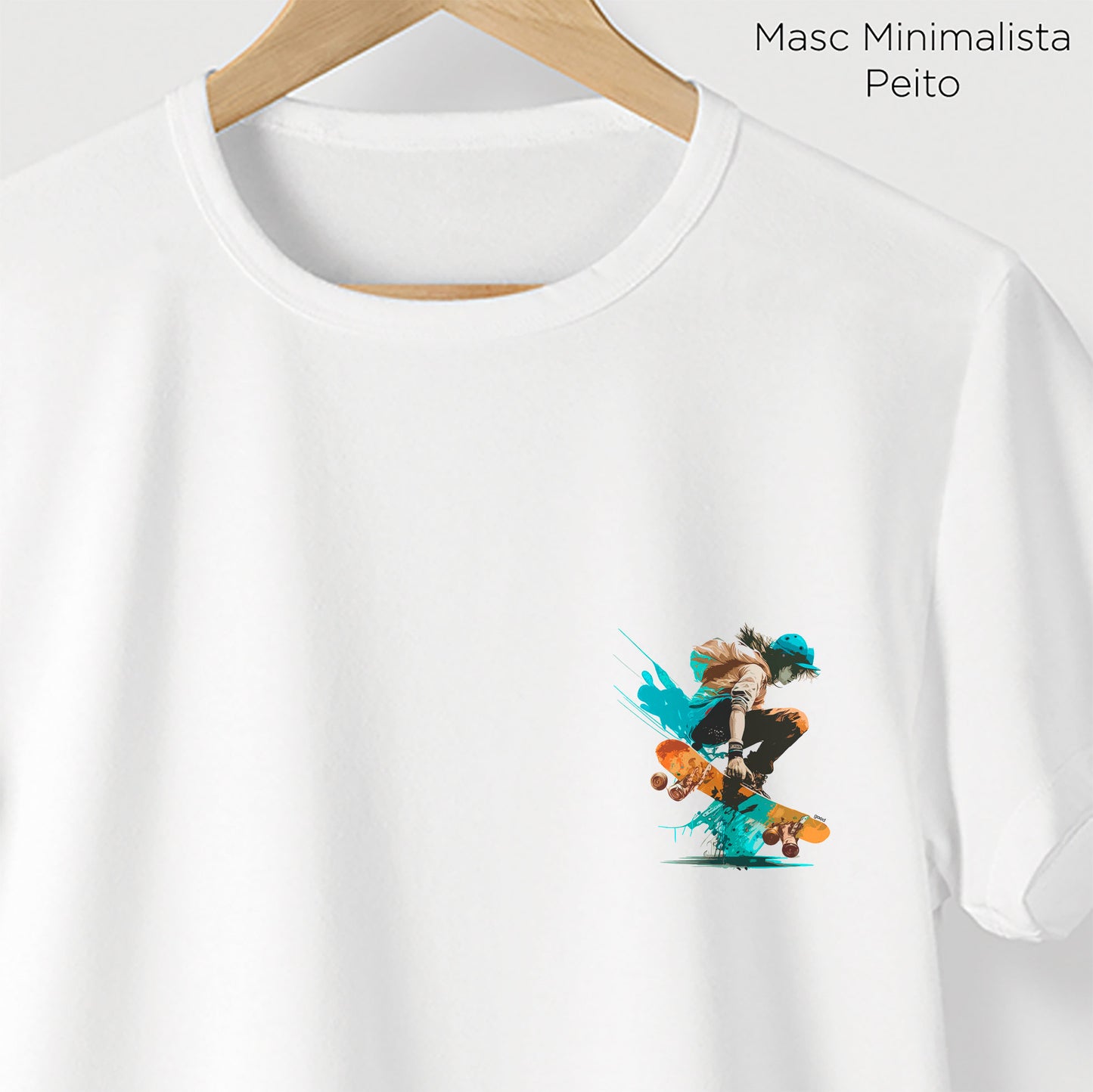 Camiseta Algoodão Branco - cód 10099