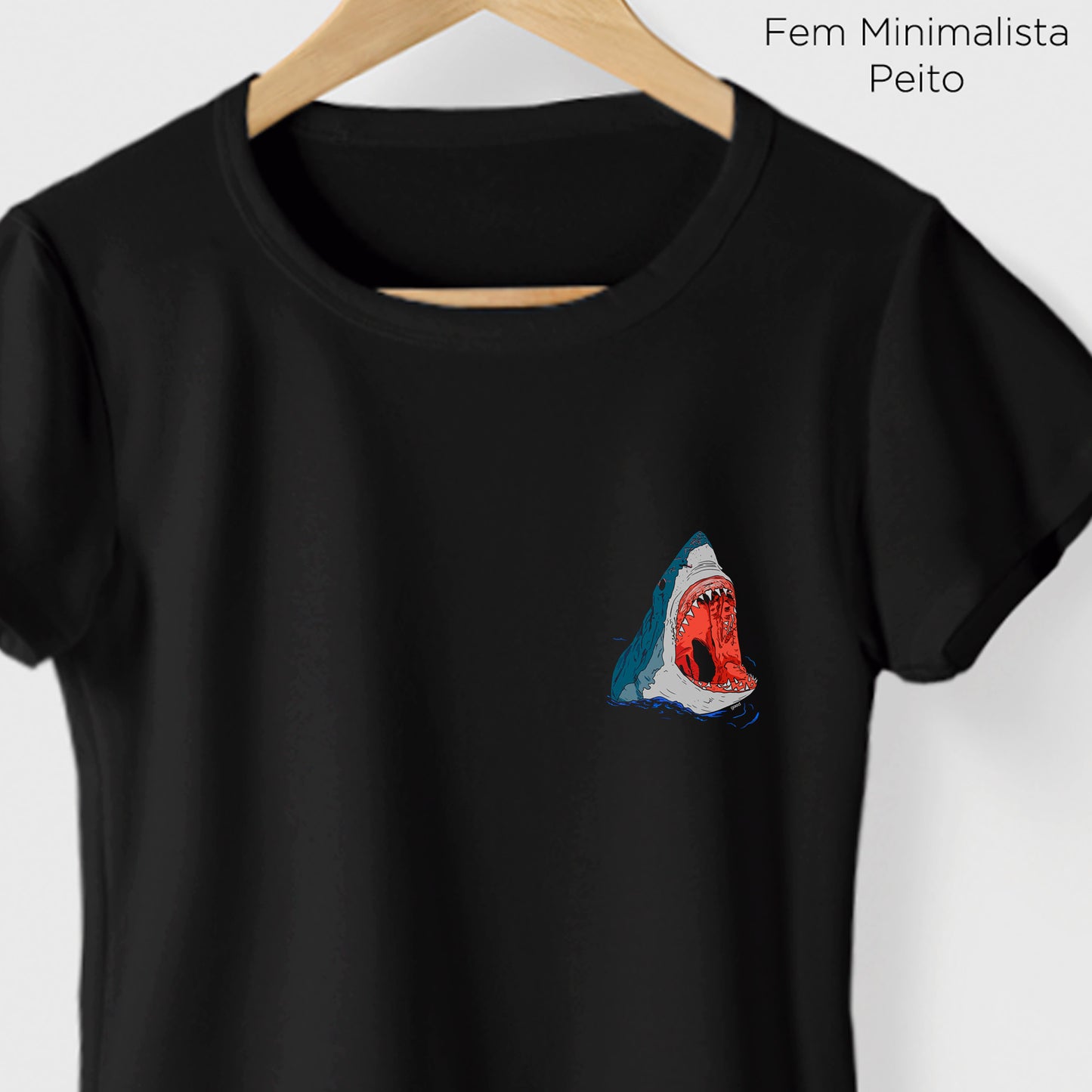 Camiseta Algoodão Preto - cód 10102