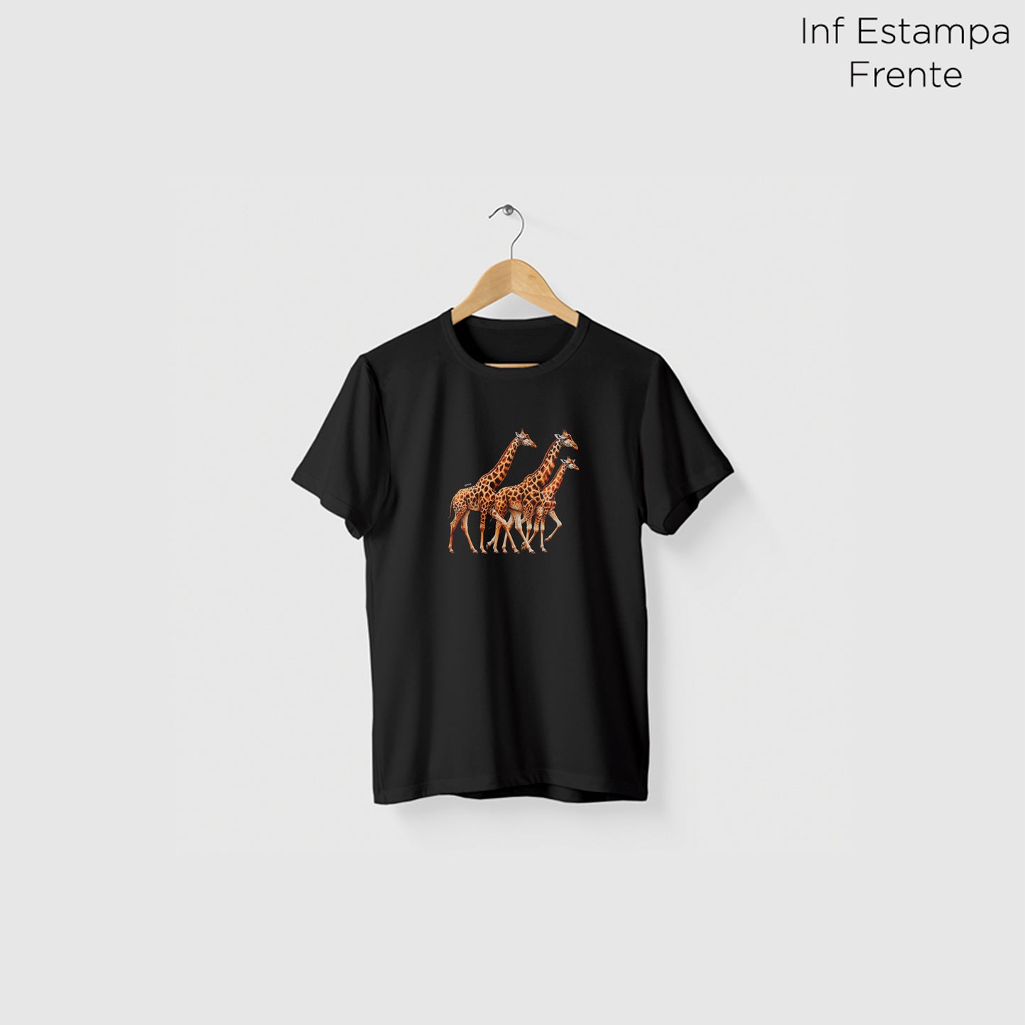 Camiseta Algoodão Preto - cód 10105