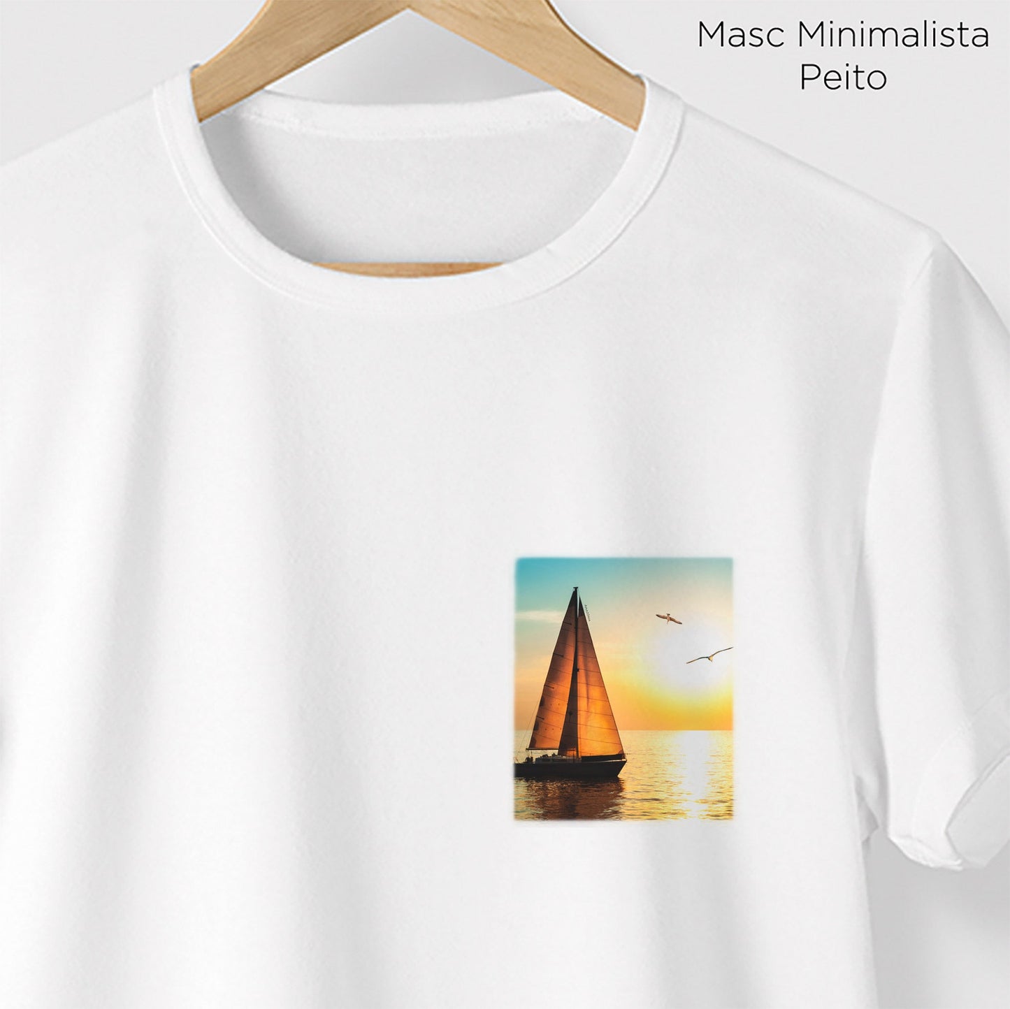 Camiseta Amazônia VELEIRO - BRANCO - cód 1133