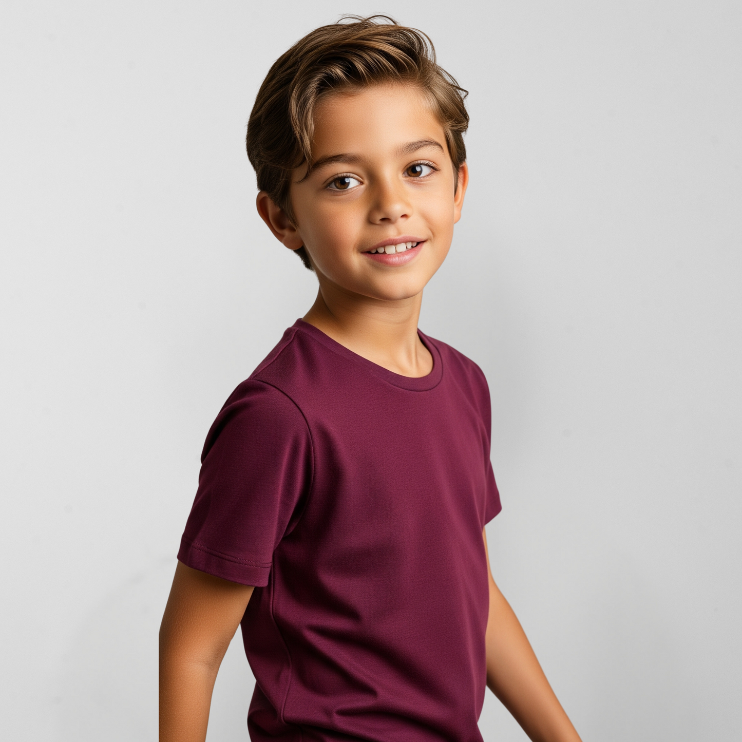 Camiseta Algoodão Ultra Soft Bordô - cód LF012