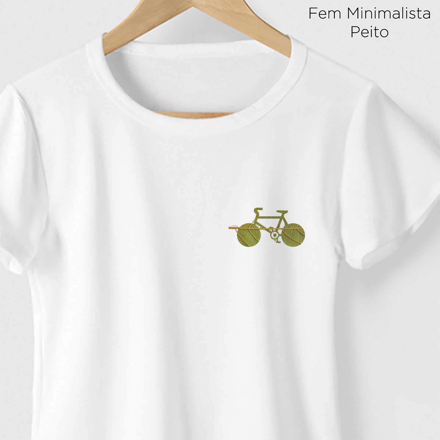 Camiseta Amazônia BIKE FOLHA – BRANCO - cód 1200