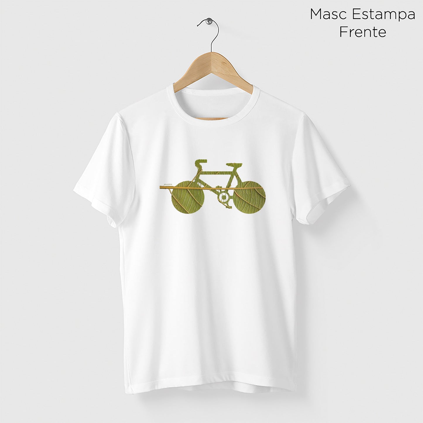 Camiseta Amazônia BIKE FOLHA – BRANCO - cód 1200