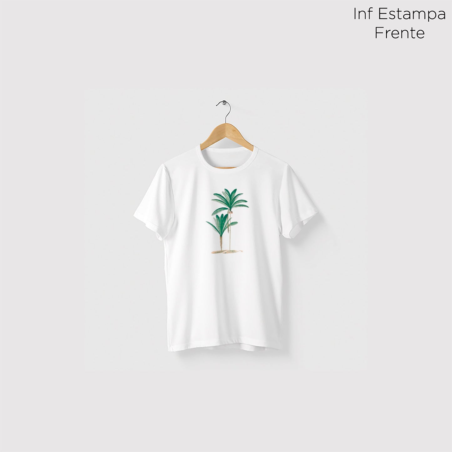 Camiseta Amazônia AÇAIZEIRO - BRANCO - cód 1229