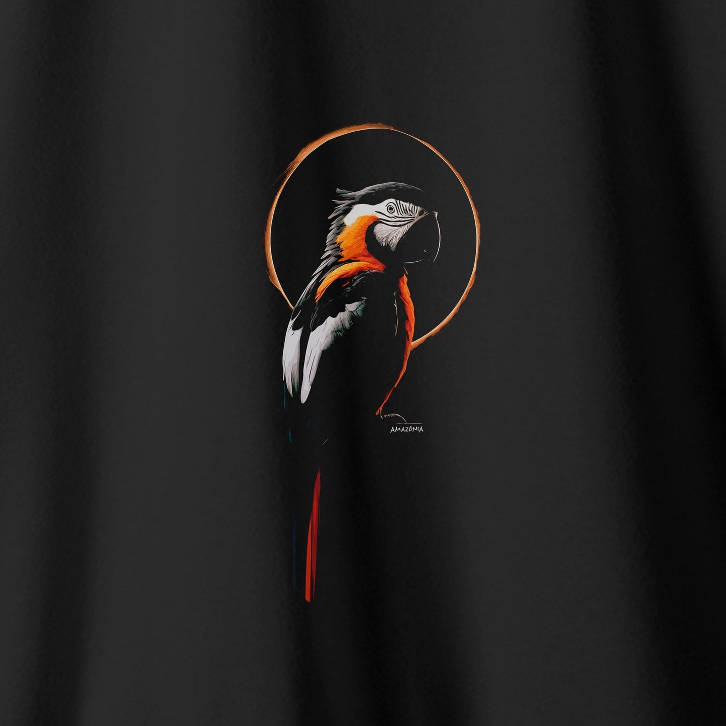 Camiseta Amazônia MACAW SUN - PRETO - cód 2091