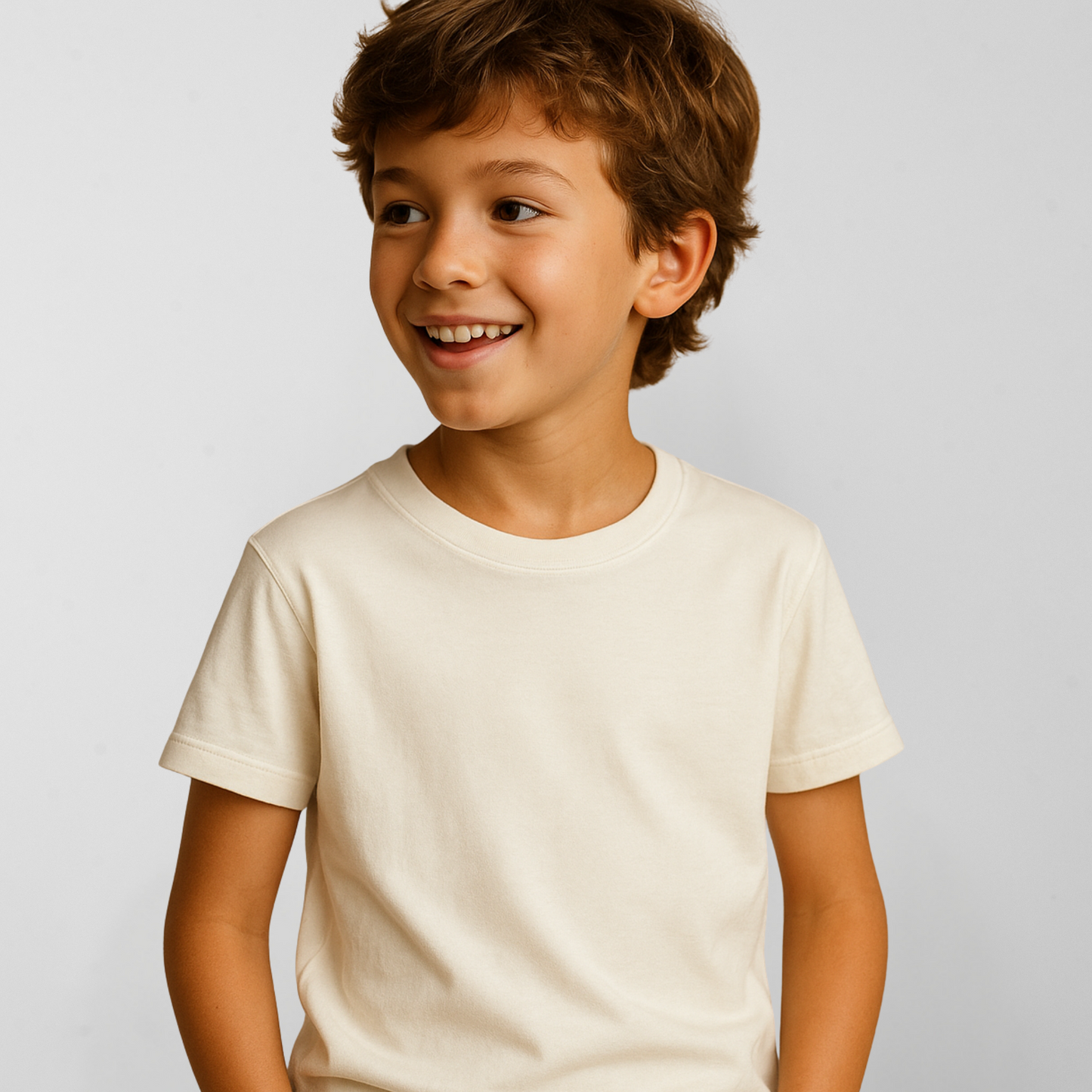 Camiseta Algoodão Ultra Soft Off White - cód LF010