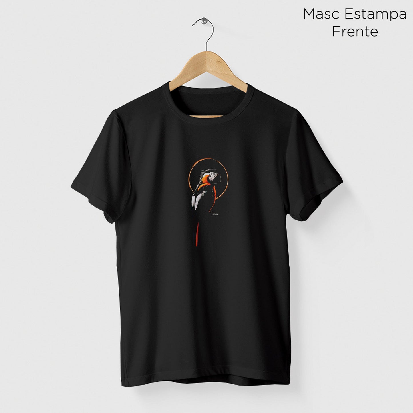 Camiseta Amazônia MACAW SUN - PRETO - cód 2091