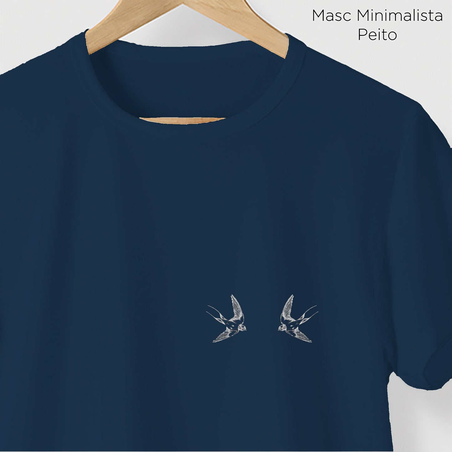 Camiseta Amazônia ANDORINHAS VOANDO - AZUL - cód 10550