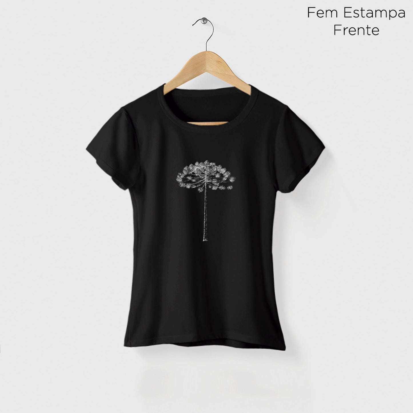 Camiseta Amazônia ARAUCÁRIA - PRETO - cód 10502