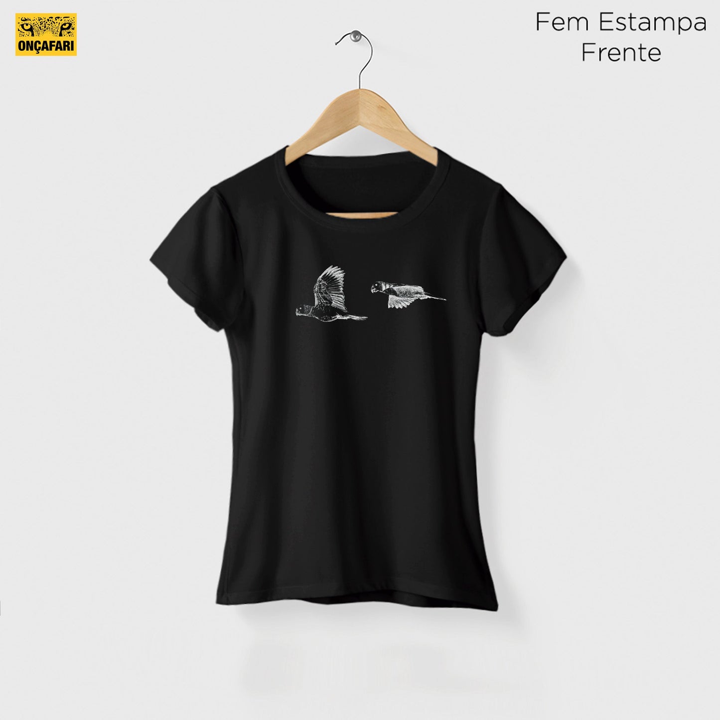 Camiseta Amazônia ONÇAFARI MARITACAS - PRETO - cód 2061