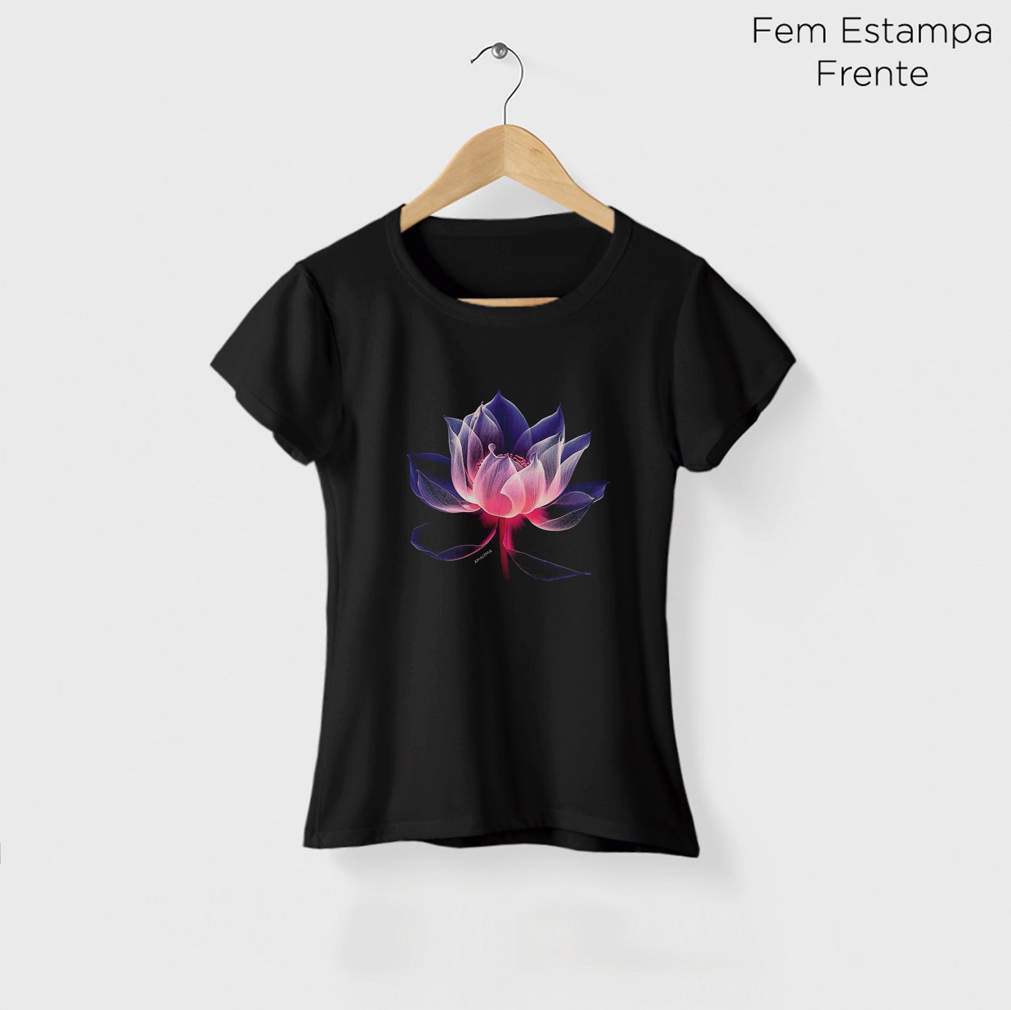 Camiseta Amazônia LOTUS – PRETO - cód 2085
