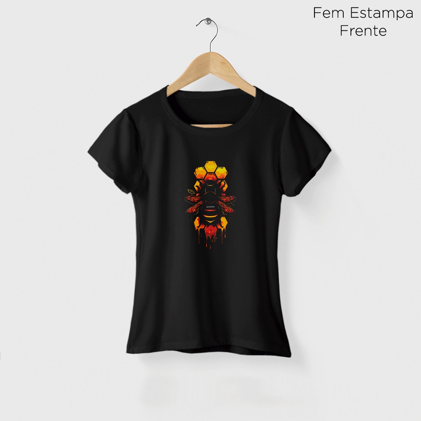 Camiseta Amazônia BEE - PRETO - cód 2094
