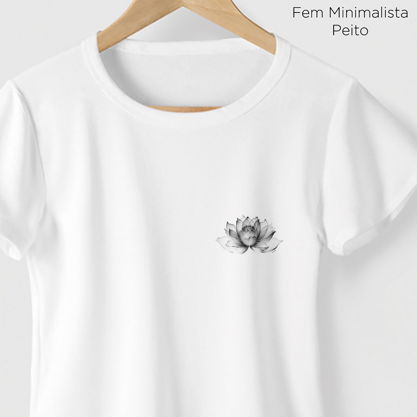 Camiseta Amazônia LÓTUS PONTILHISMO - BRANCO - cód 0758