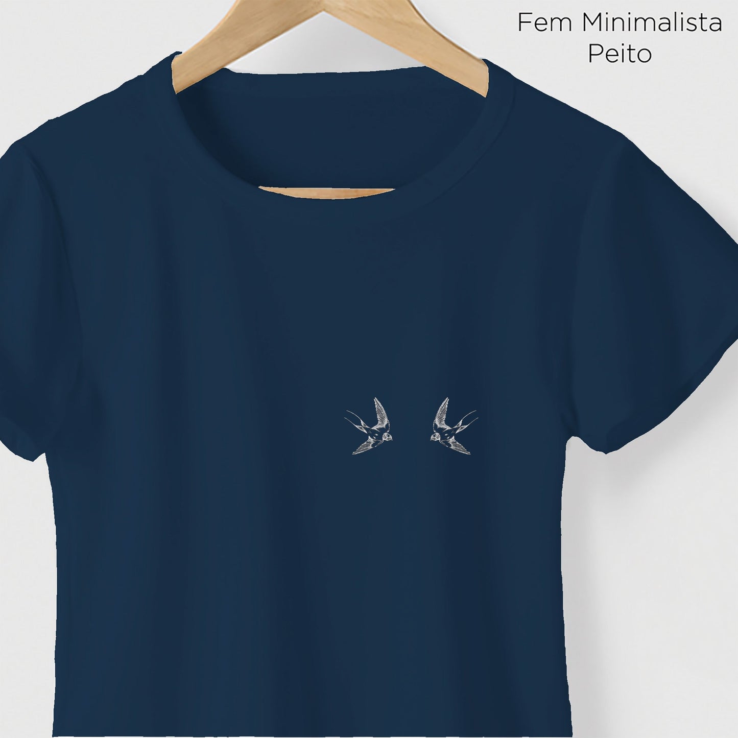 Camiseta Amazônia ANDORINHAS VOANDO - AZUL - cód 10550