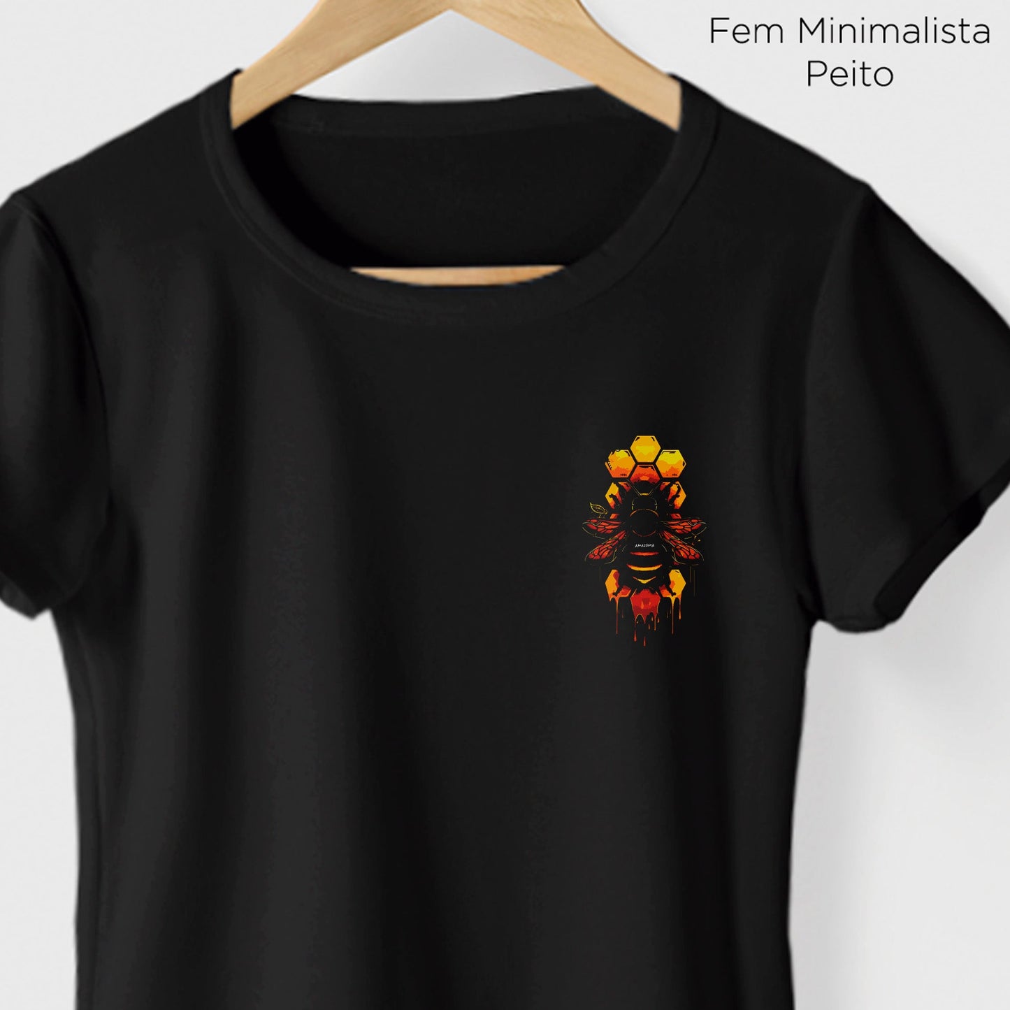 Camiseta Amazônia BEE - PRETO - cód 2094