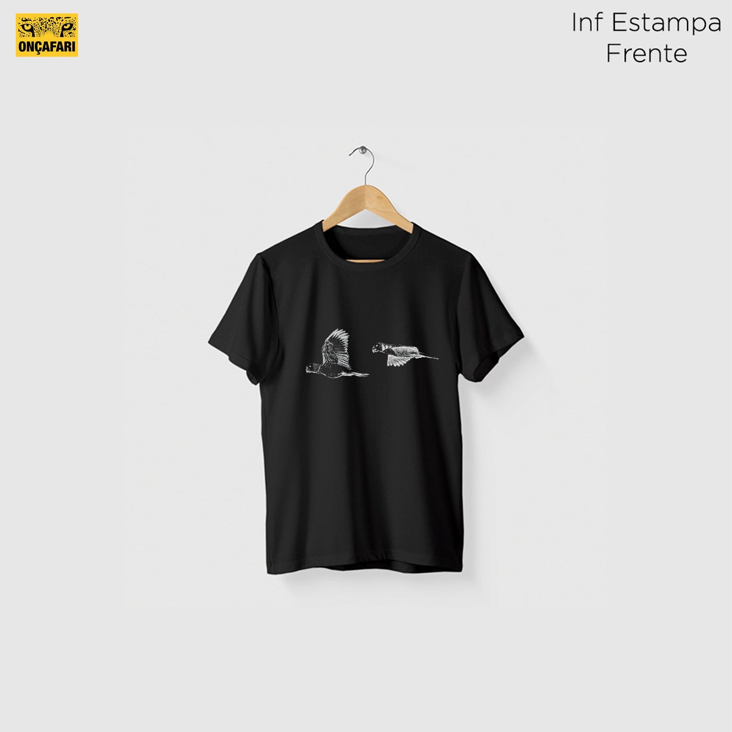 Camiseta Amazônia ONÇAFARI MARITACAS - PRETO - cód 2061