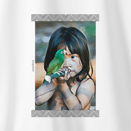 Camiseta Amazônia TUPINIQUINS - BRANCO - cód 0026