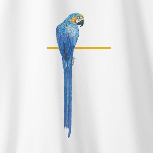 Camiseta Amazônia PERFEIÇÃO ARARA – BRANCO - cód 0070