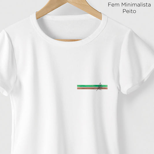 Camiseta Amazônia LISTRAS TERRA - BRANCO - cód 0174