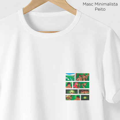 Camiseta Amazônia HISTORIA EM QUADRINHOS - BRANCO - cód 0176