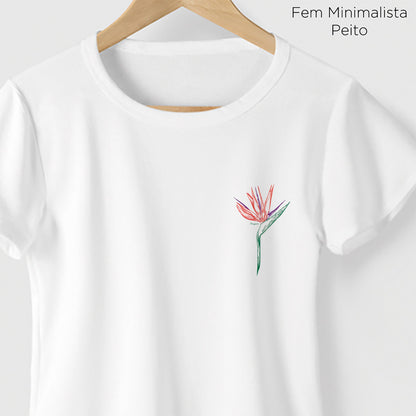 Camiseta Amazônia ESTRELÍCIA - BRANCO - cód 0196