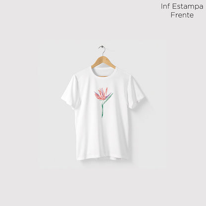 Camiseta Amazônia ESTRELÍCIA - BRANCO - cód 0196