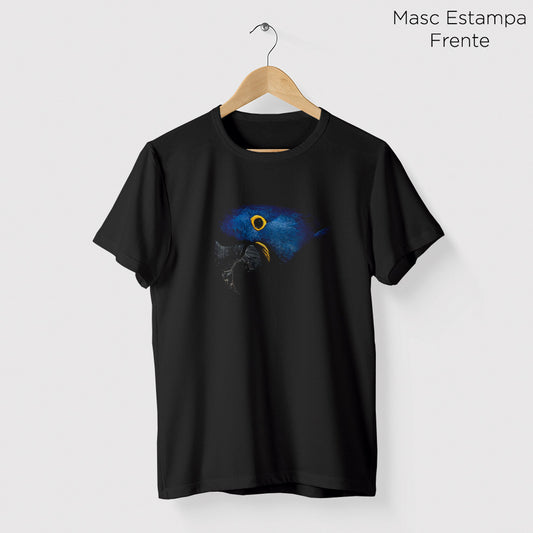 Camiseta Amazônia ARARA AZUL - PRETO - cód 0198