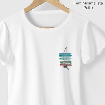 Camiseta Amazônia BERIMBAU AQUARELA - BRANCO - cód 0233