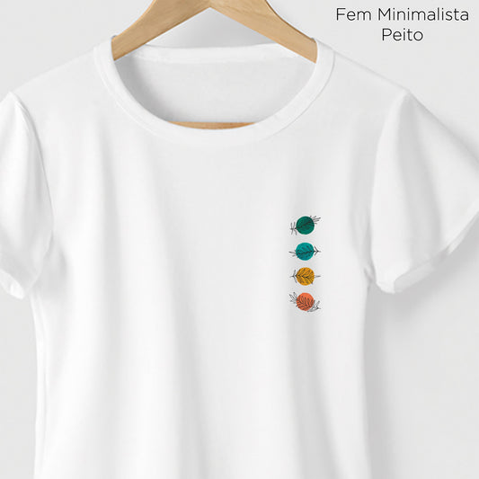 Camiseta Amazônia CHAKRAS - BRANCO - cód 0236