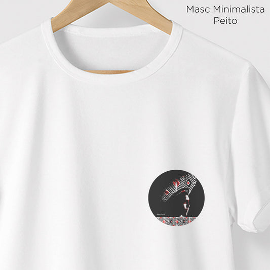Camiseta Amazônia GRAFISMO INDIO - BRANCO - cód 0237
