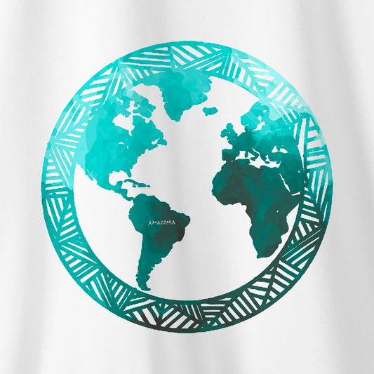 Camiseta Amazônia MUNDO TERRA - BRANCO - cód 0241