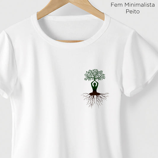 Camiseta Amazônia ÁRVORE HUMANA - BRANCO - cód 0326