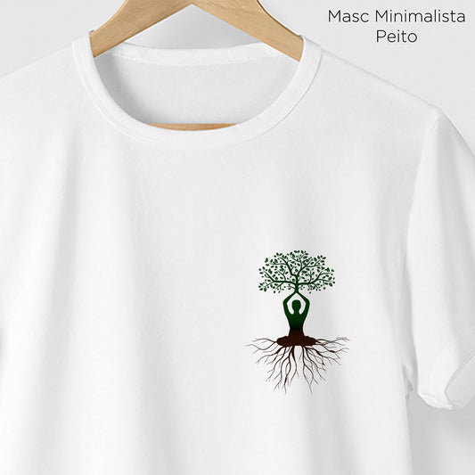 Camiseta Amazônia ÁRVORE HUMANA - BRANCO - cód 0326