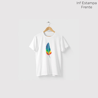 Camiseta Amazônia PENA AQUARELA - BRANCO - cód 0361