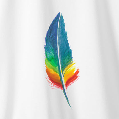 Camiseta Amazônia PENA AQUARELA - BRANCO - cód 0361