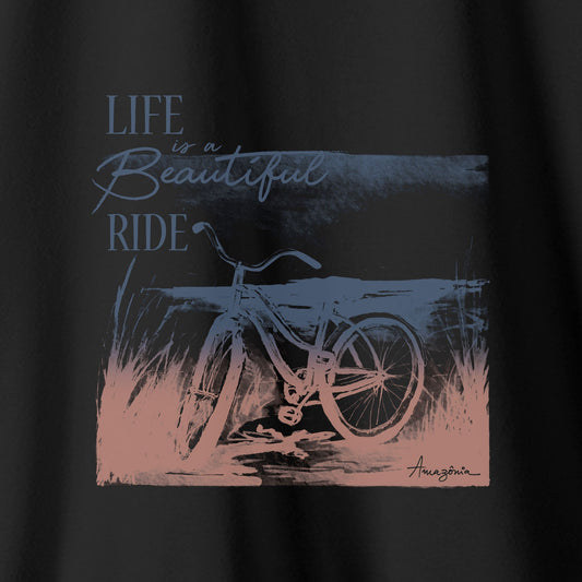 Camiseta Amazônia LIFE IS A RIDE - PRETO - cód 0372