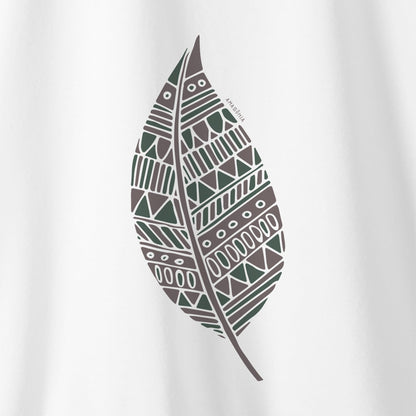 Camiseta Amazônia FOLHA GRAFISMO - BRANCO - cód 0397