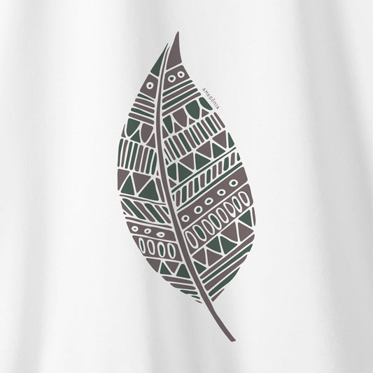 Camiseta Amazônia FOLHA GRAFISMO - BRANCO - cód 0397