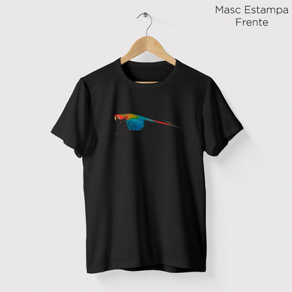 Camiseta Amazônia ARARA SOLO - PRETO - cód 0408