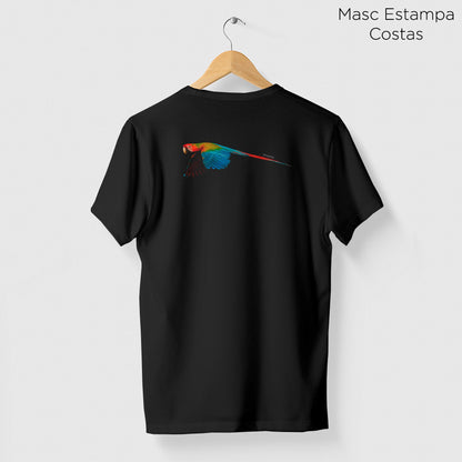Camiseta Amazônia ARARA SOLO - PRETO - cód 0408