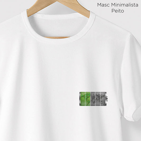 Camiseta Amazônia ENERGIA NATUREZA - BRANCO - cód 0416