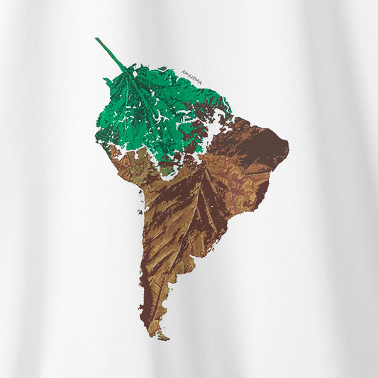 Camiseta Amazônia FOLHA AMAZÔNIA - BRANCO - 0426