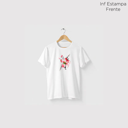 Camiseta Amazônia FLOR DE CEREJEIRA - BRANCO - cód 0445