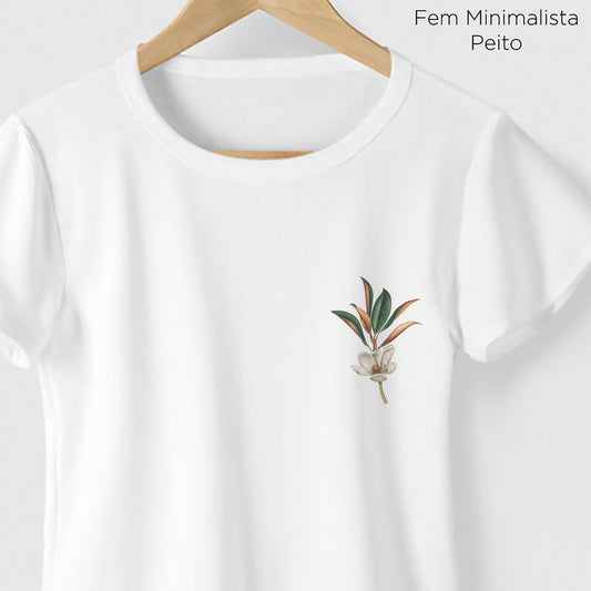 Camiseta Amazônia ARTE FLORA - BRANCO - cód 0469