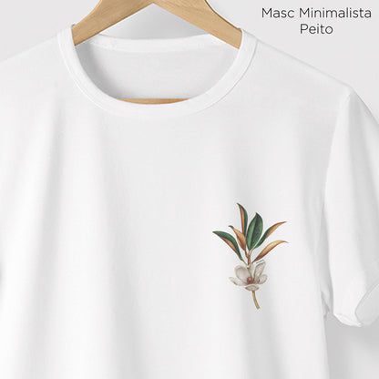 Camiseta Amazônia ARTE FLORA - BRANCO - cód 0469